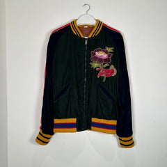 Gucci Velour Snake Bomber Jacket Size S