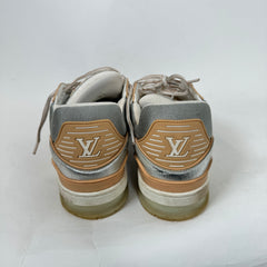 Louis Vuitton Metallic Silver Trainer Size LV 10