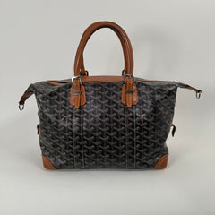 Goyard Black & Tan Goyardine Boeing 30