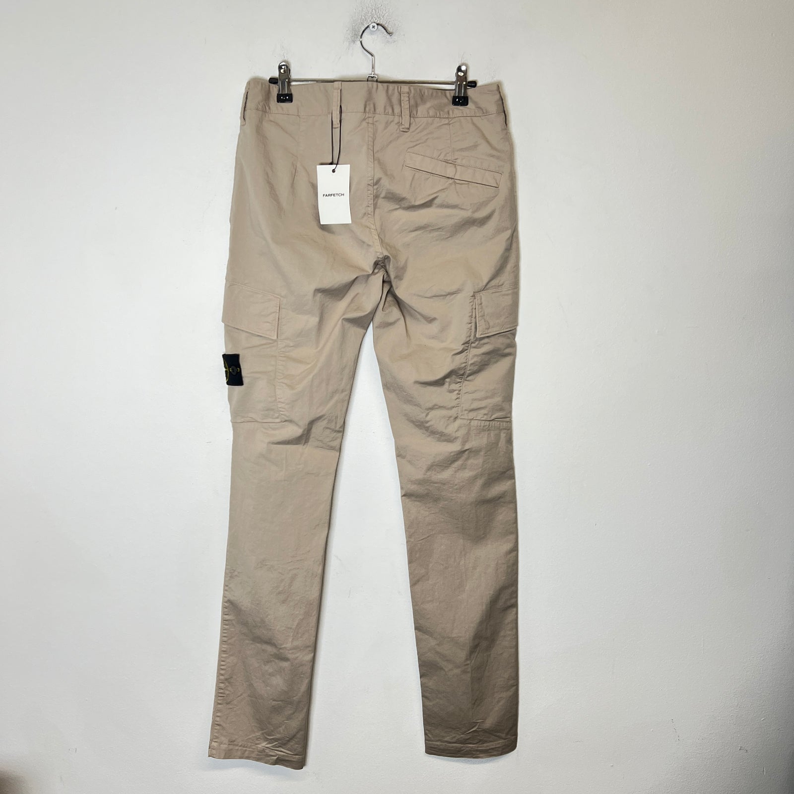 Stone Island Beige Skinny Cargo Pants Size 29
