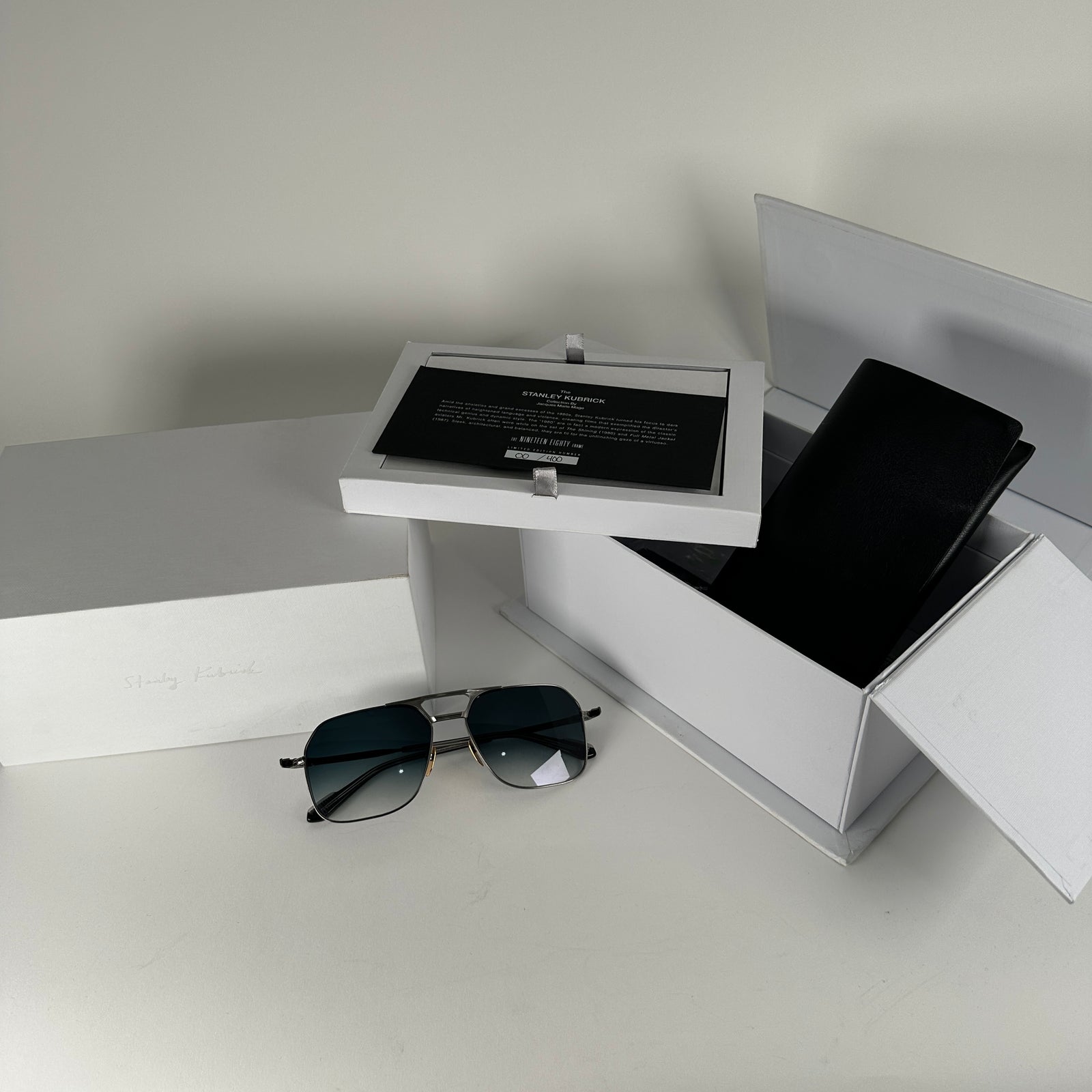 Jacques Marie Mage x Stanley Kubrick 1980 Silver Antique Sunglasses