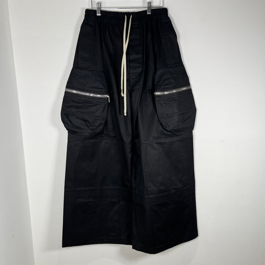 Rick Owens SS21 'Pannier' Wide Lego Cargo Pants Size 46