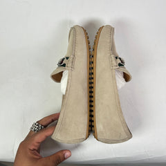 Gucci Beige Horsebit Suede Driving Loafers