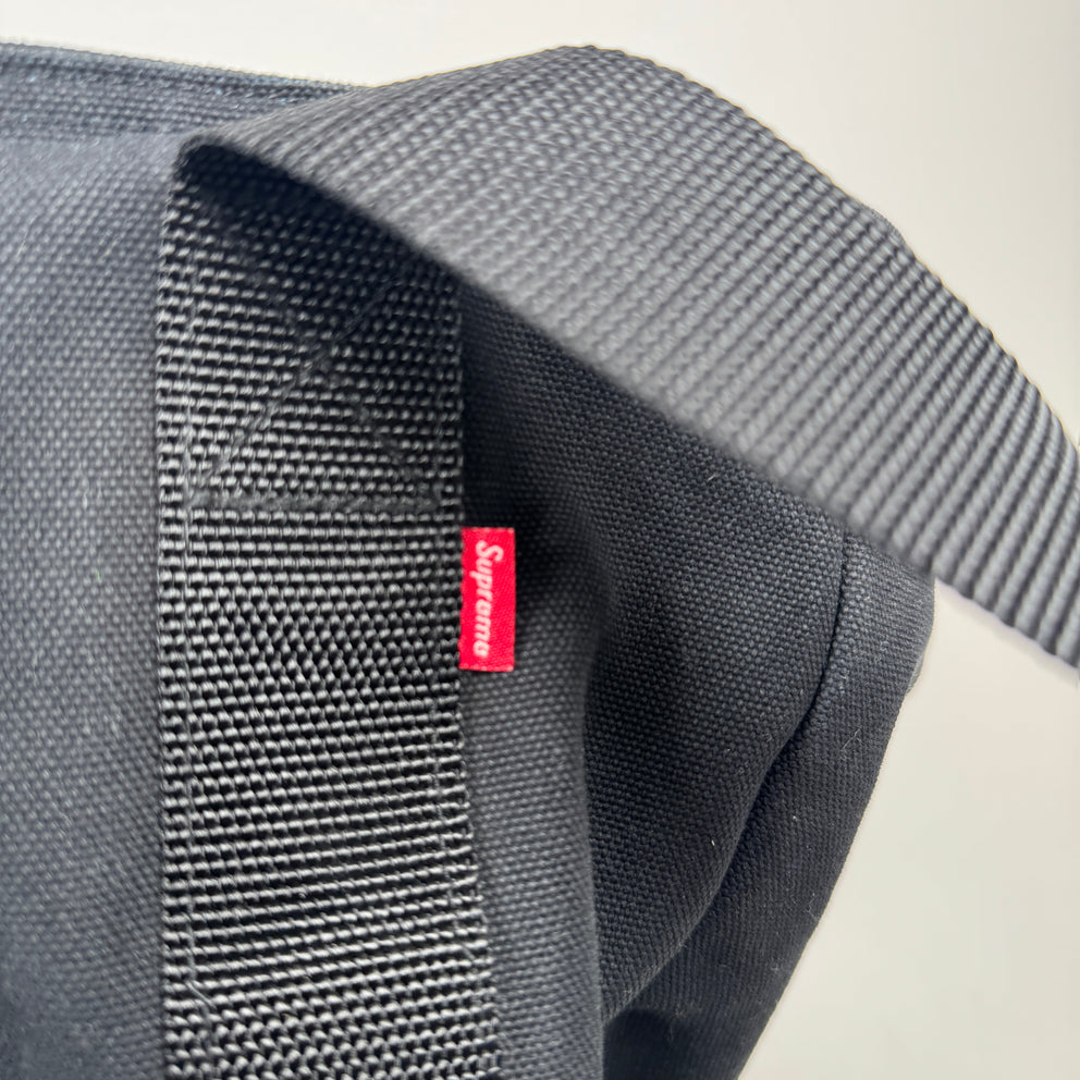 Supreme Black Canvas Tote Bag