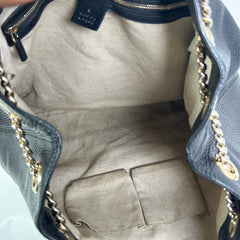 Gucci Soho Chain Pebbled Calfskin Bag
