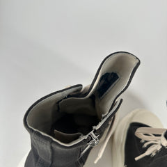 Rick Owens Canvas Abstract High-Tops Ramones Size 40