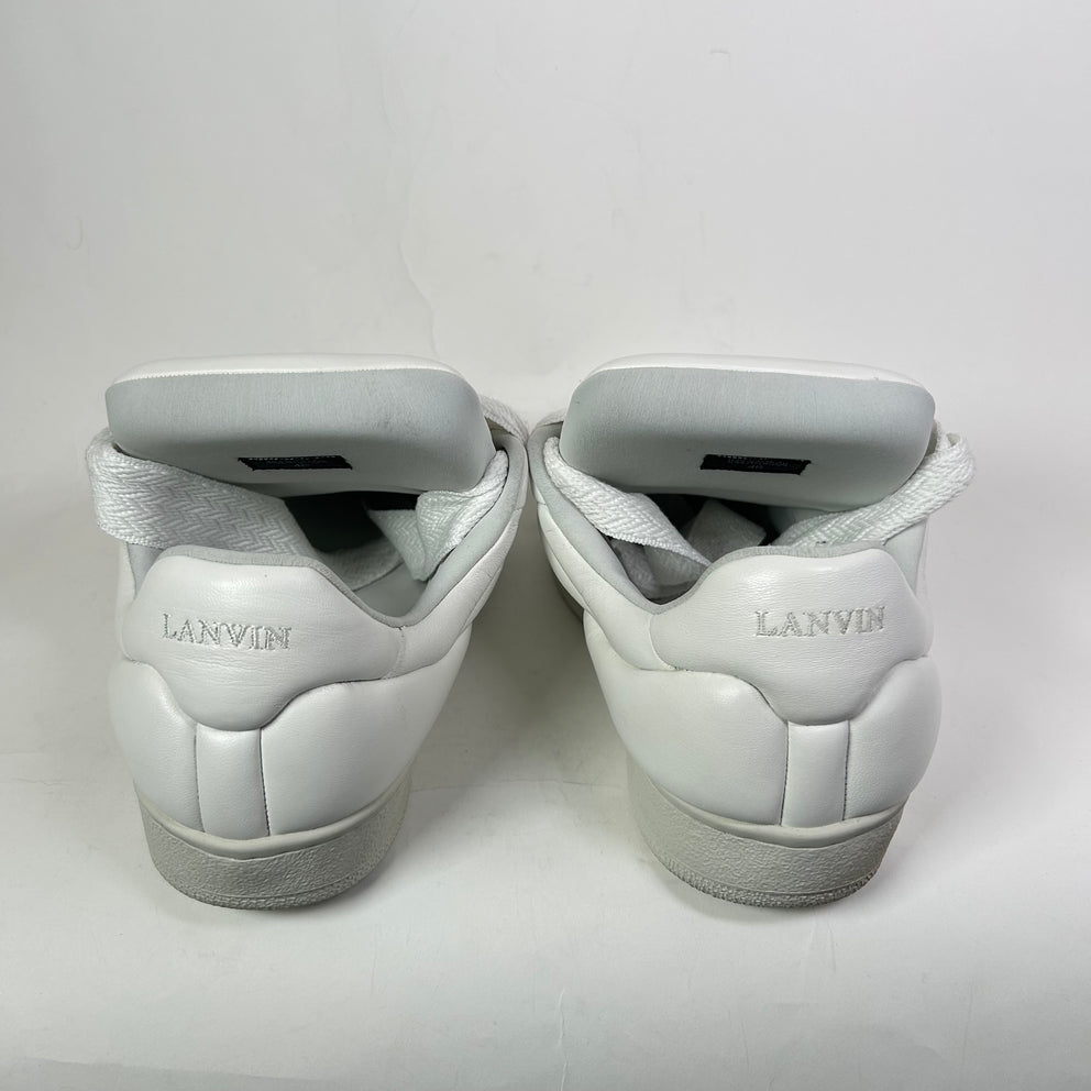Lanvin Triple White XL Curb Sneaker Size 46