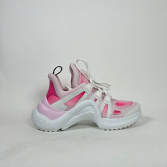 Louis Vuitton Pink Arch Light Sneaker Size 40