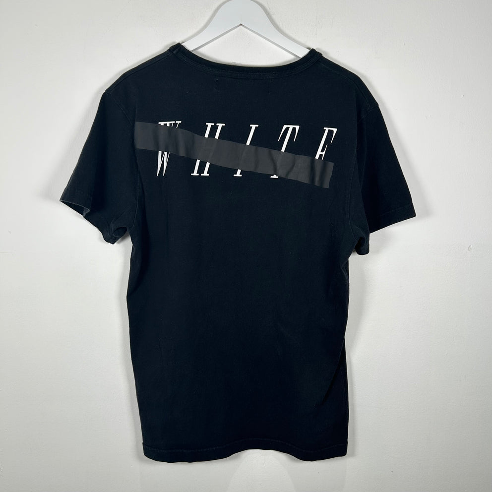 Off-White Mirror Skull Black T-Shirt Size L