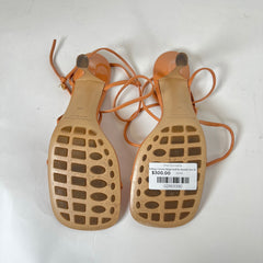 Bottega Veneta Beige Leather Sandals Size 40