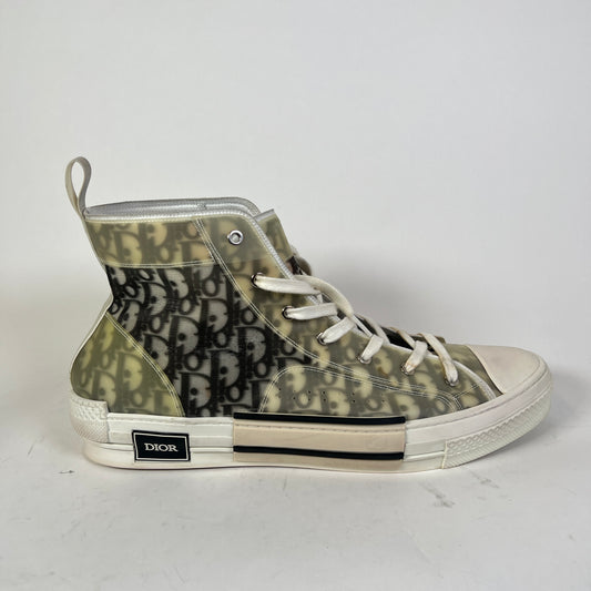 Dior B23 Black/White Oblique High-Top Sneaker Size 51