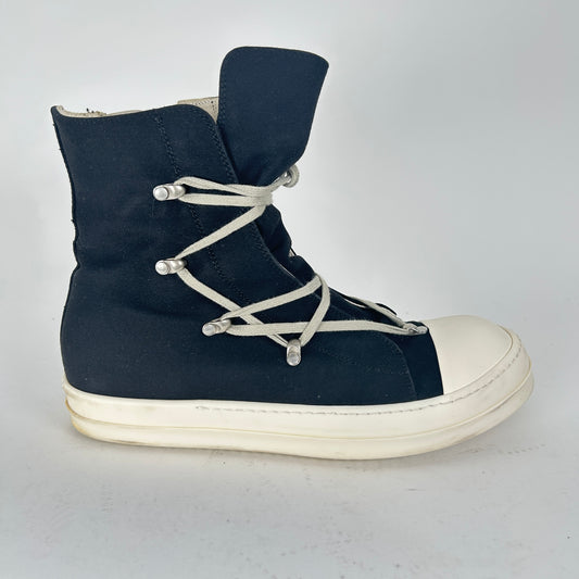 Rick Owens Black Hex High-Top Ramones Size 11.5