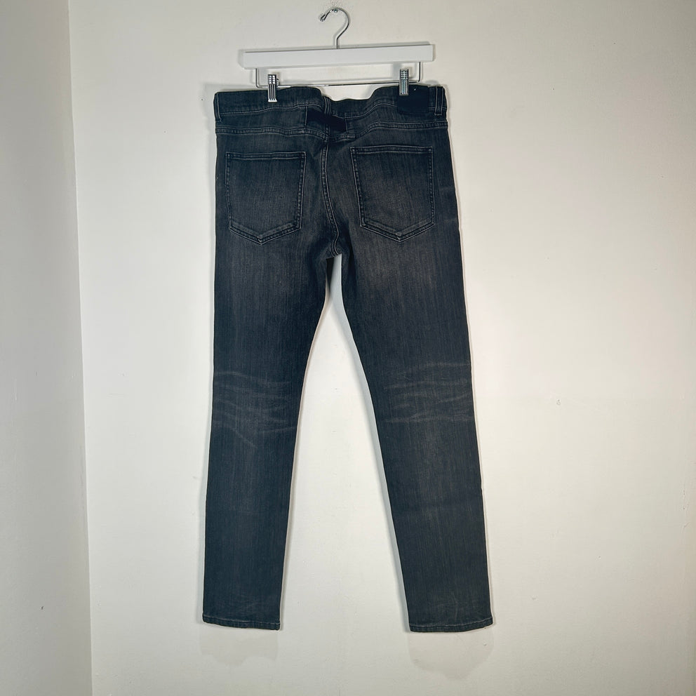 1017 Alyx Grey Buckle Denim Jeans Size 34