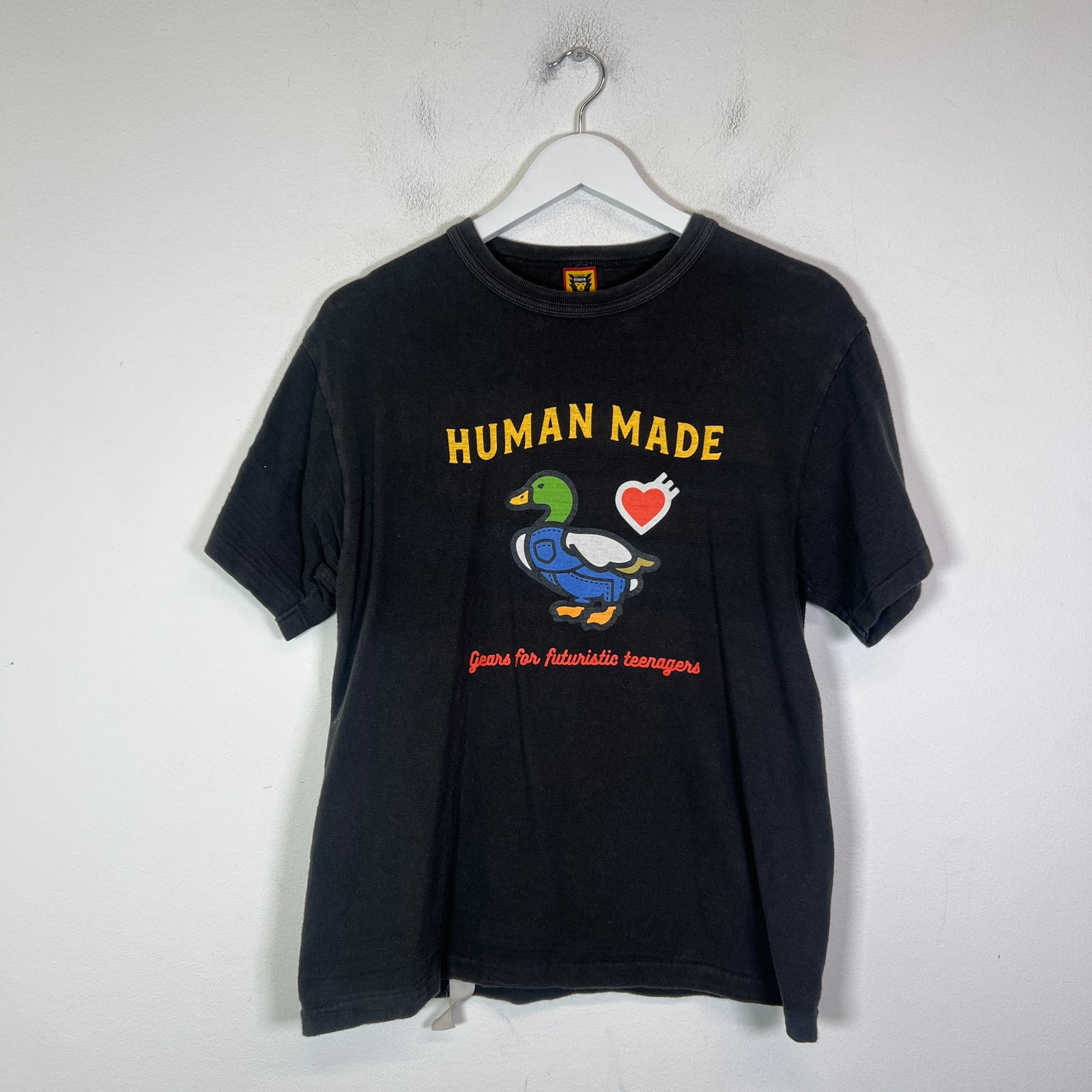 Human Made Black 'Gears For Futuristic Teenagers' Graphic T-Shirt Size M