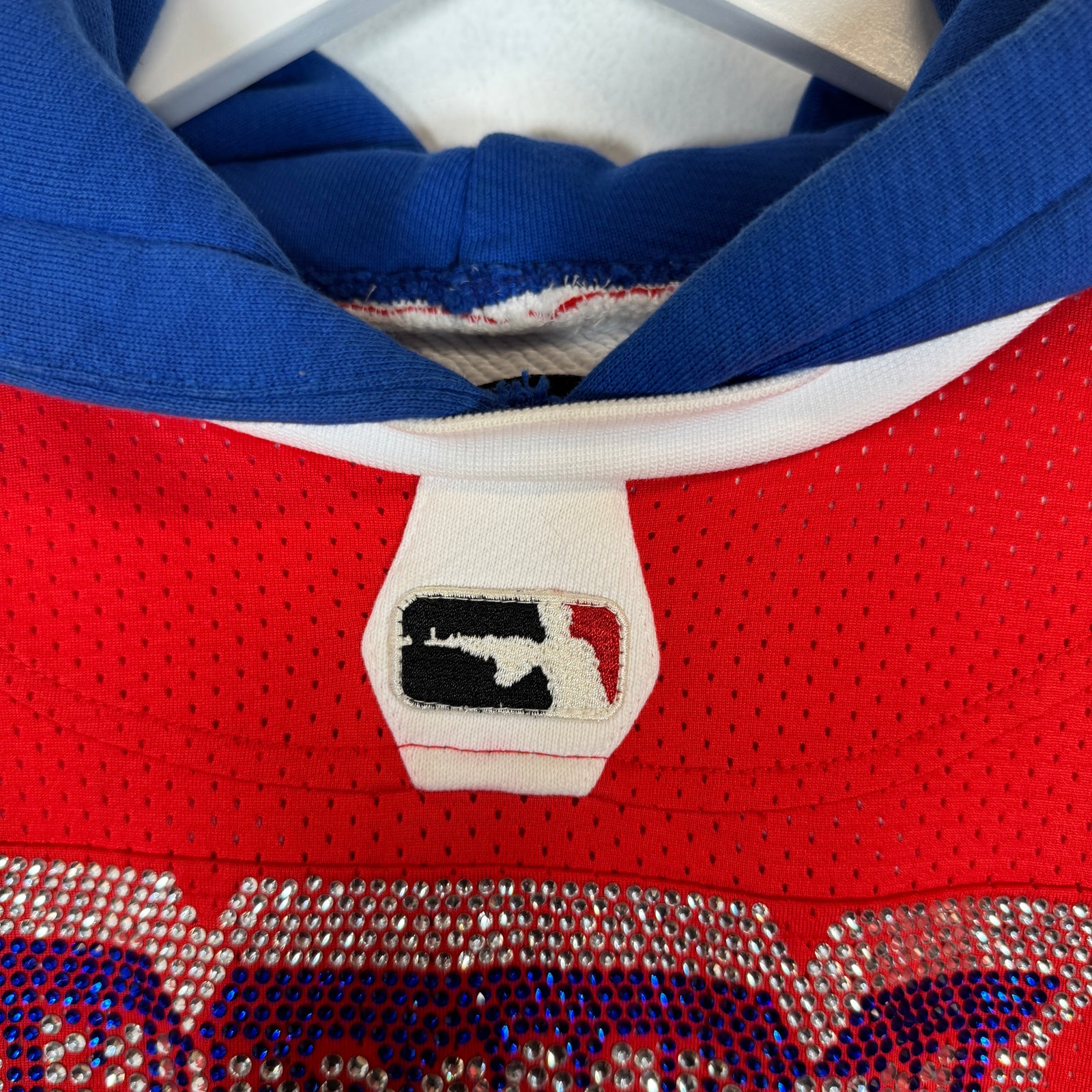 Murd333r.Fm Red/Blue Hockey Jersey Size L