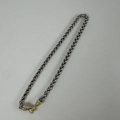 David Yurman Wheat Chain 14k Wallet Clasp Necklace