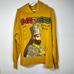 Barriers  'King of Kings' Yellow Graphic Hoodie Size M