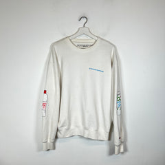 Chrome Hearts White Matty Boy Retro Cycle Crewneck Size L