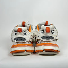 Balenciaga White/Orange Track Sneakers Size 45