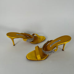 Manolo Blahnik Sako Embellished Sandals Size 39