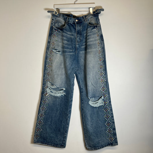 HMDD Lightwash Chimestone Denim Jeans Size 34