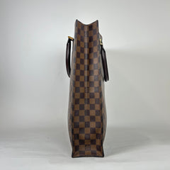 Louis Vuitton Damier Ebene Sac Plat Tote Bag