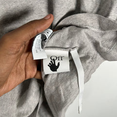 Off-White Faces Graphic Grey T-Shirt Size S