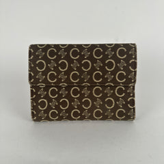 Celine Brown Macadam Cloth Bifold Wallet