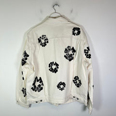 Denim Tears White Wreath Denim Jacket