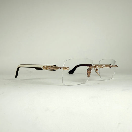 Chrome Hearts White / 18k Gold Deep 2 Glasses