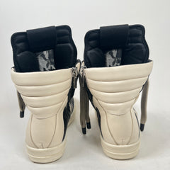 Rick Owens Black Jumbo Lace Geobasket Size 42