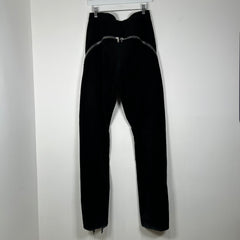 Rick Owens Bolan Banana Black Corduroy Wide-Leg Pants Size 30