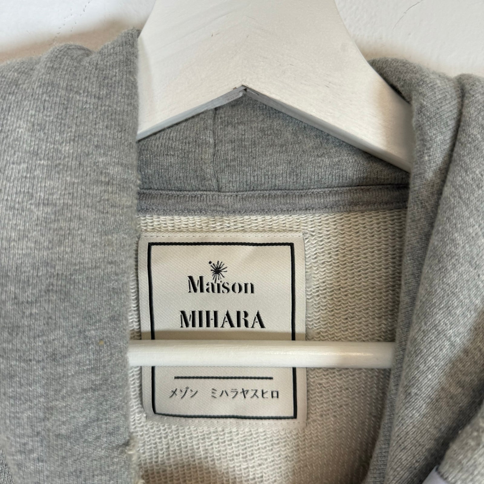 Maison Mihara Yasuhiro Trompe L'oeil Hoodie Size 46