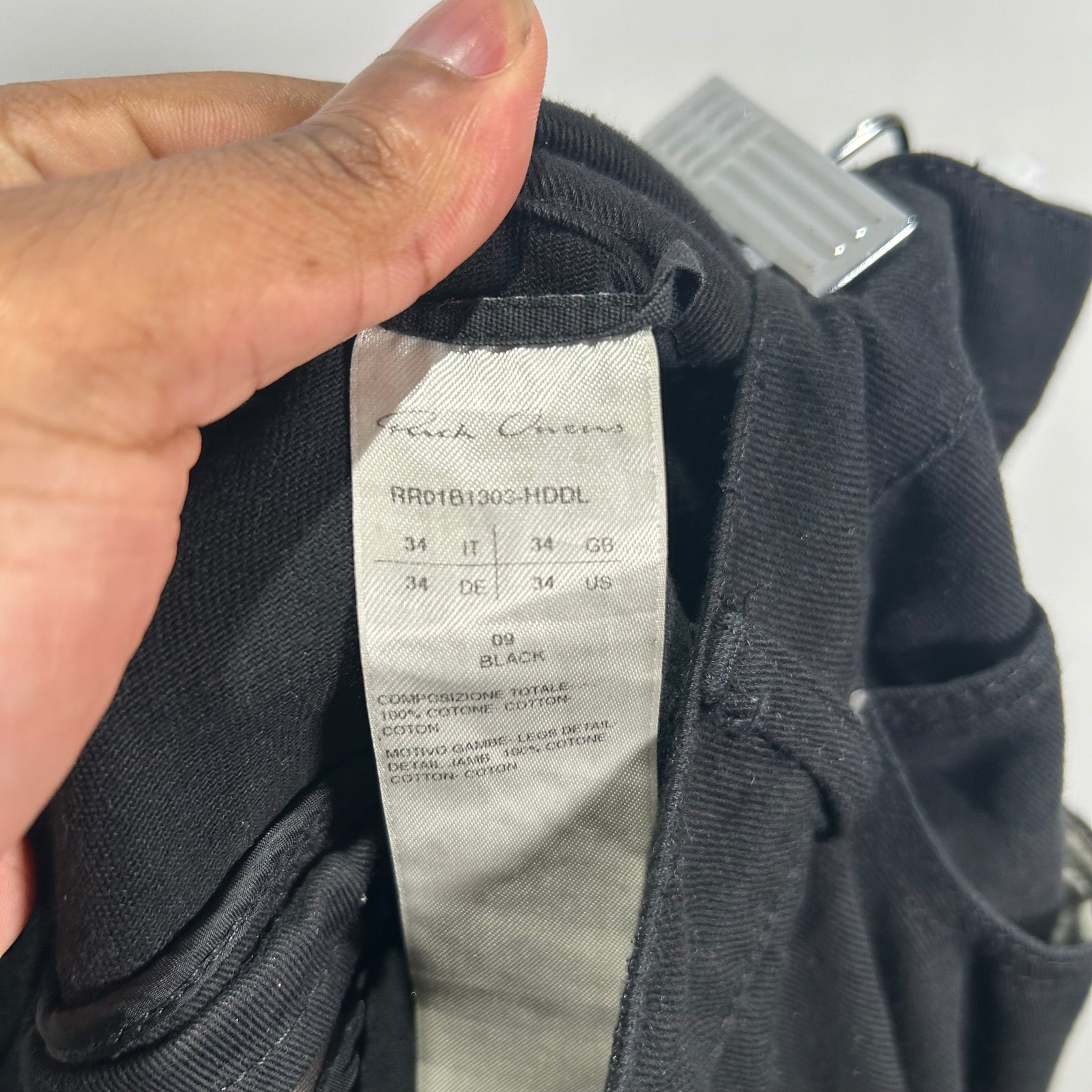 Rick Owens Banana Cut Bolans Jeans Size 34