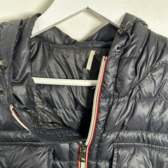Moncler Navy Douret Hooded Nylon Down Jacket Size 5