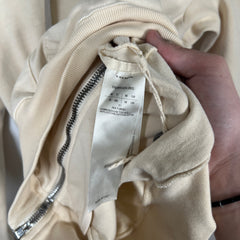 Rick Owens Cream Cropped Hoodie Size M