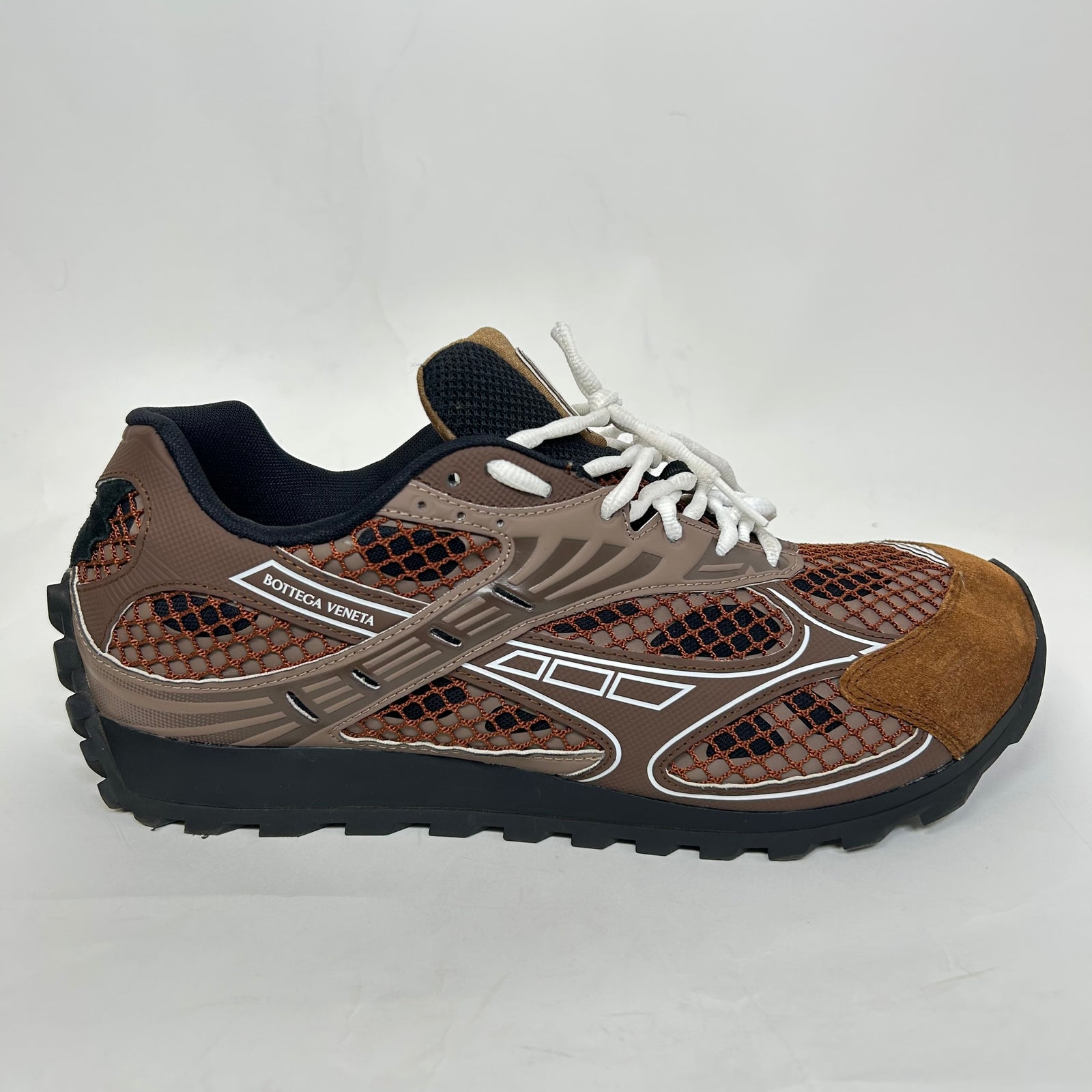 Bottega Veneta Pinecone ‘Star Anise’ Suede Orbit Sneakers Size 46