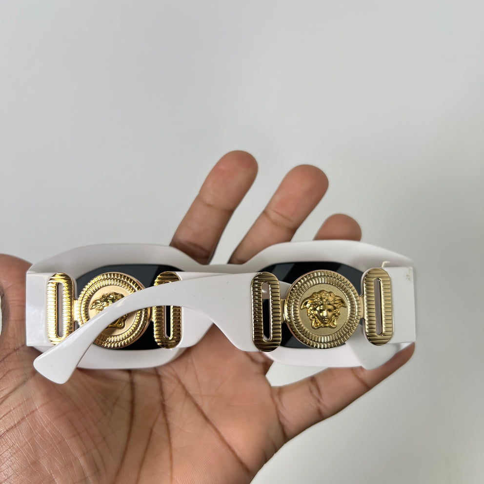 Versace White Medusa Biggie Sunglasses