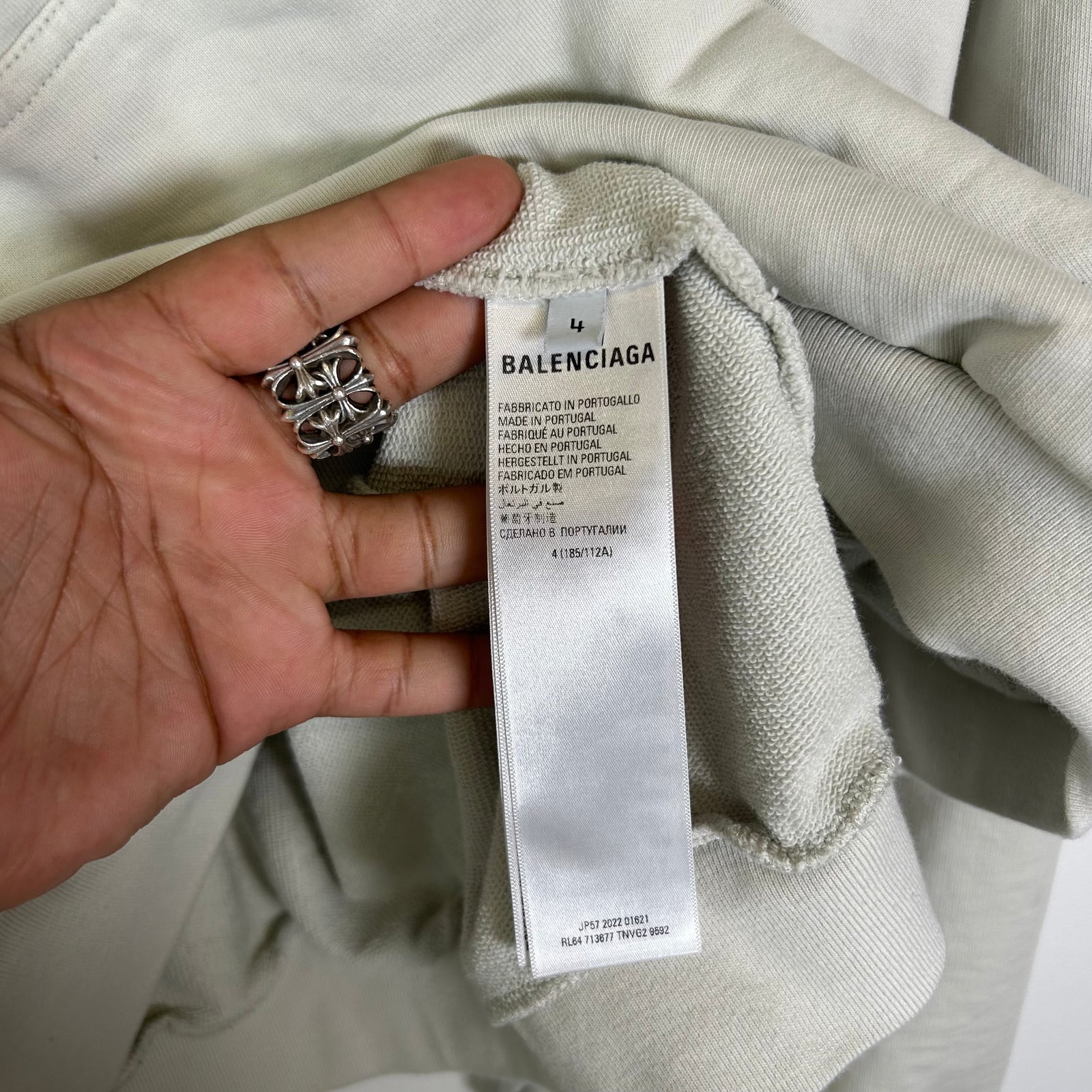 Balenciaga Gaffer Tape Campaign Logo Oversized Hoodie