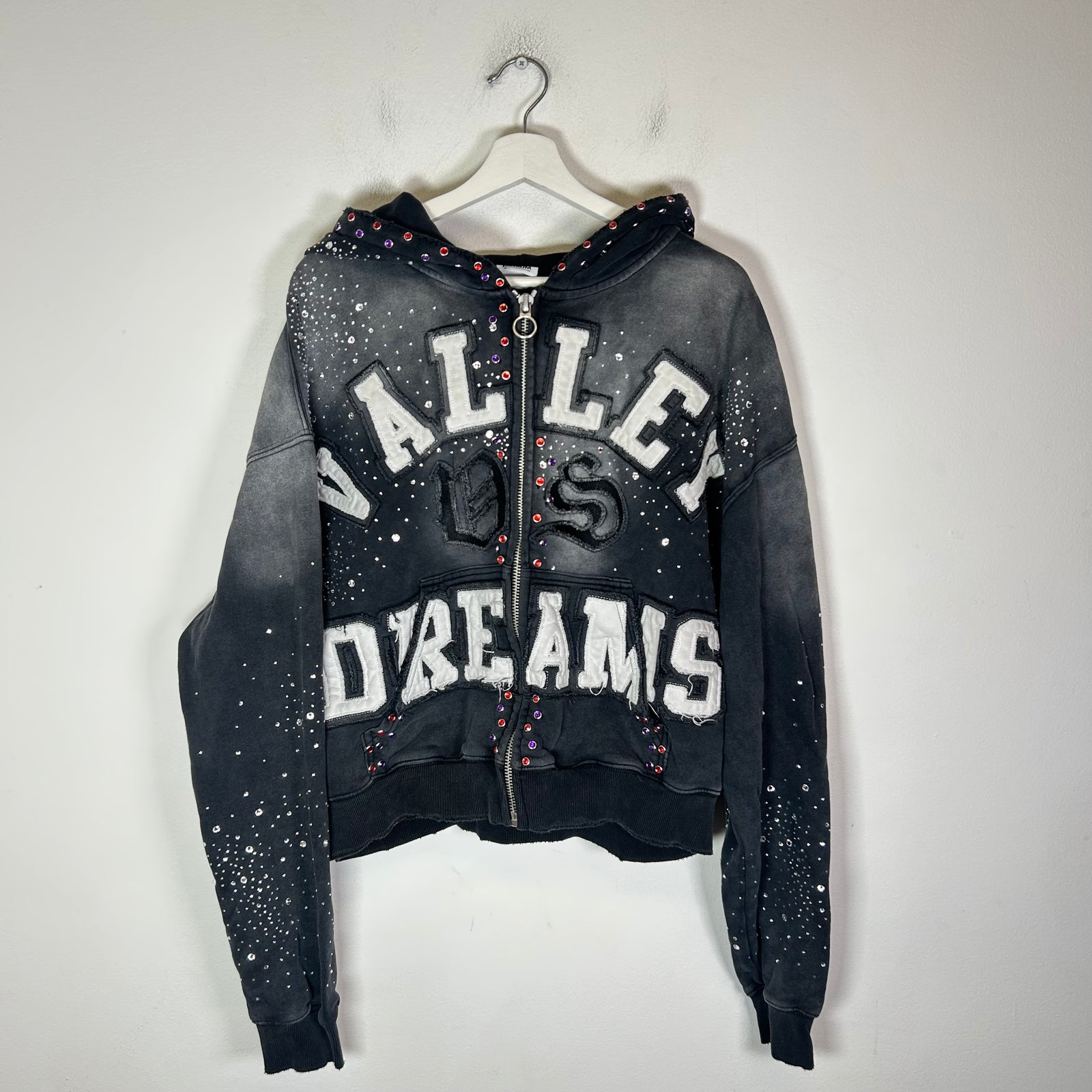 Vale Classico Valley Dreams Rhinestone Zip-Up Hoodie