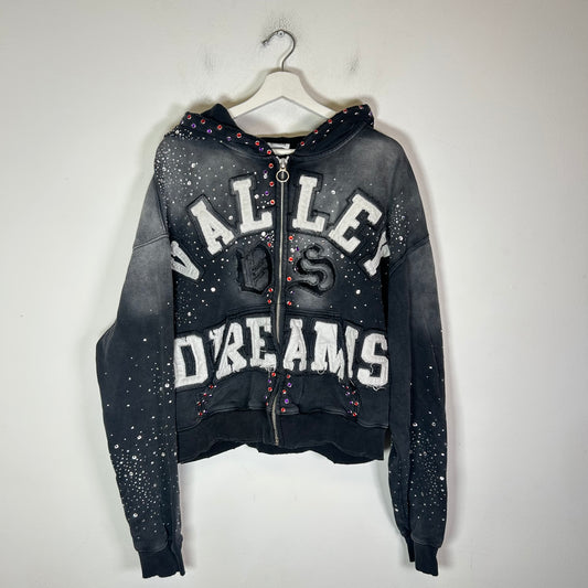 Vale Classico Vallery Dreams Rhinestone Zip-Up Hoodie