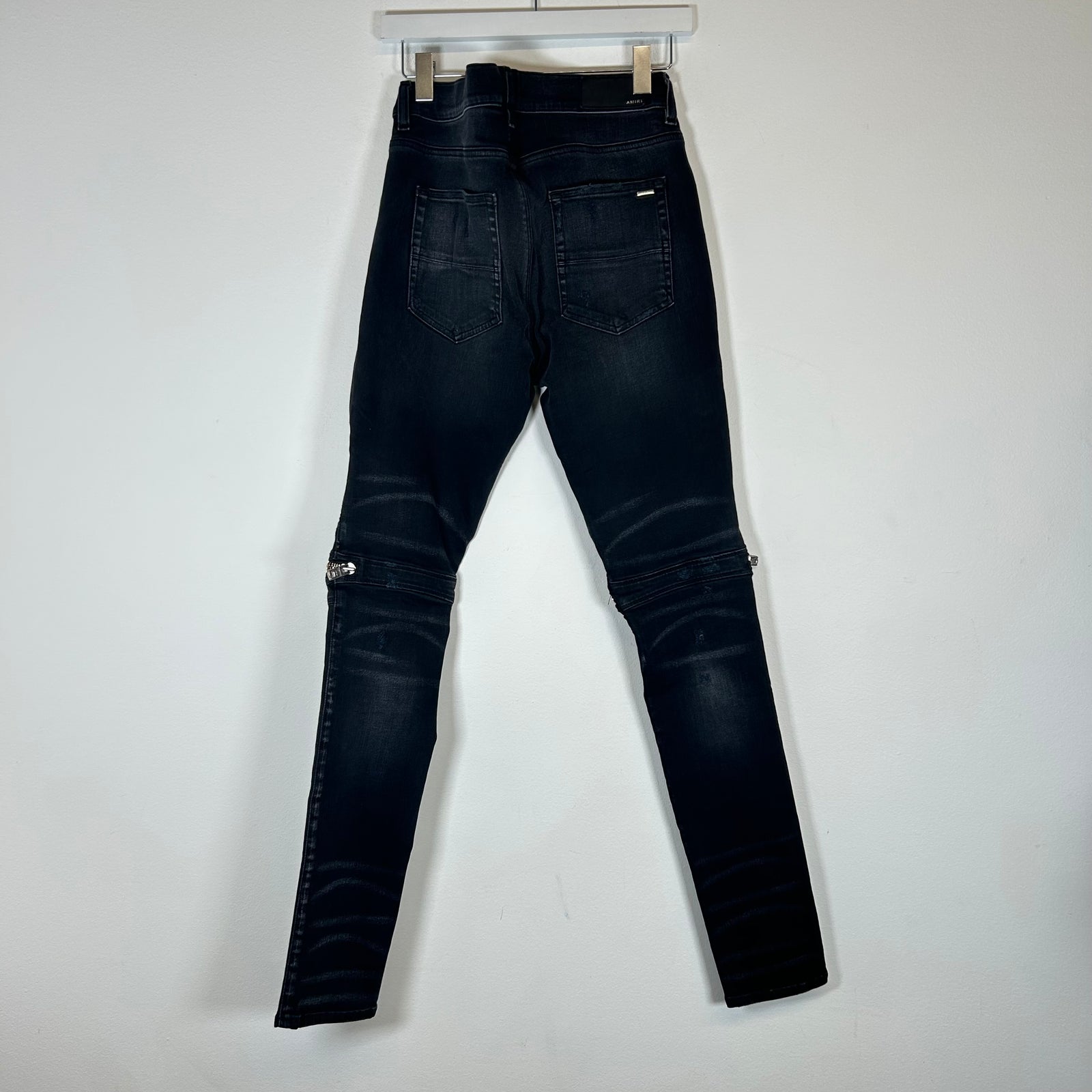 Amiri Black Washed MX2 Plaid Jeans Size 31