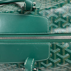 Goyard Goyardine Green Boeing 55 Travel Duffle Bag