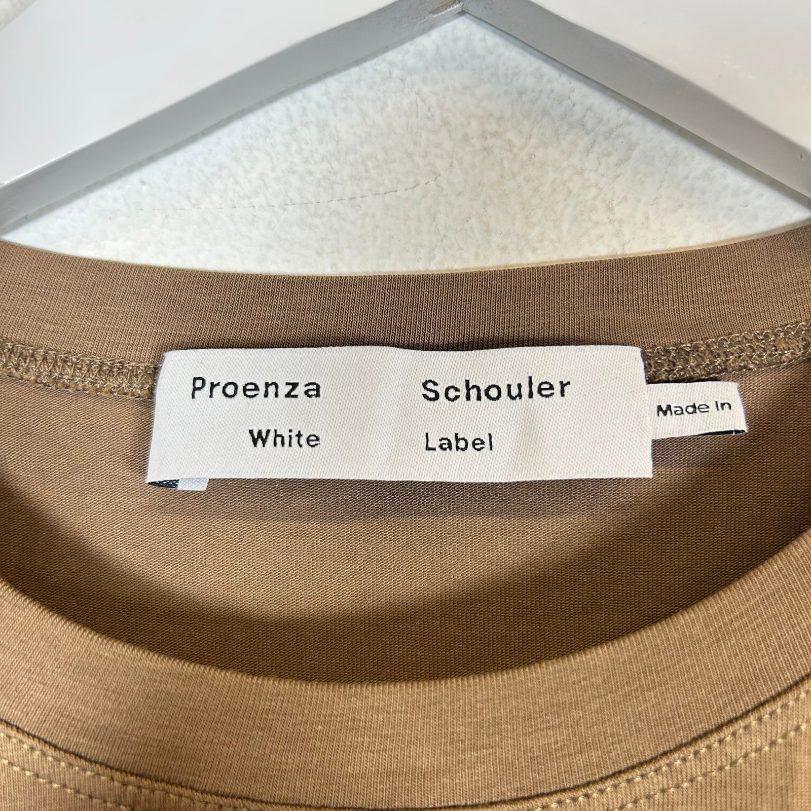 Proenza Schouler Brown Scrunched Shirt Size L
