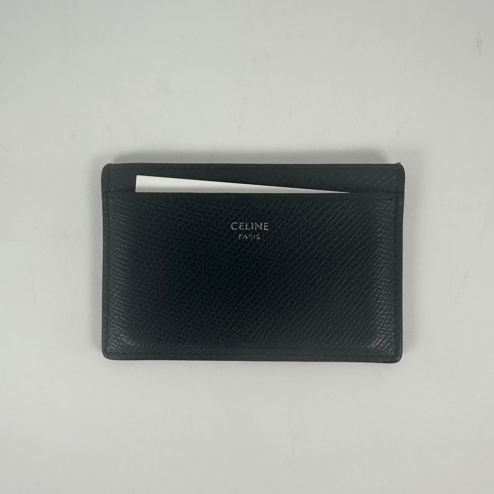 Celine Navy Leather Cardholder