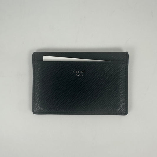 Celine Navy Leather Cardholder
