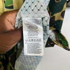Bape x Addias Green Camo SB Football Jersey