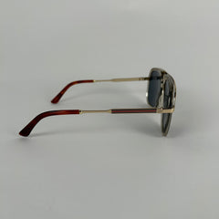 Gucci Gold GG Acetate Aviator Sunglasses