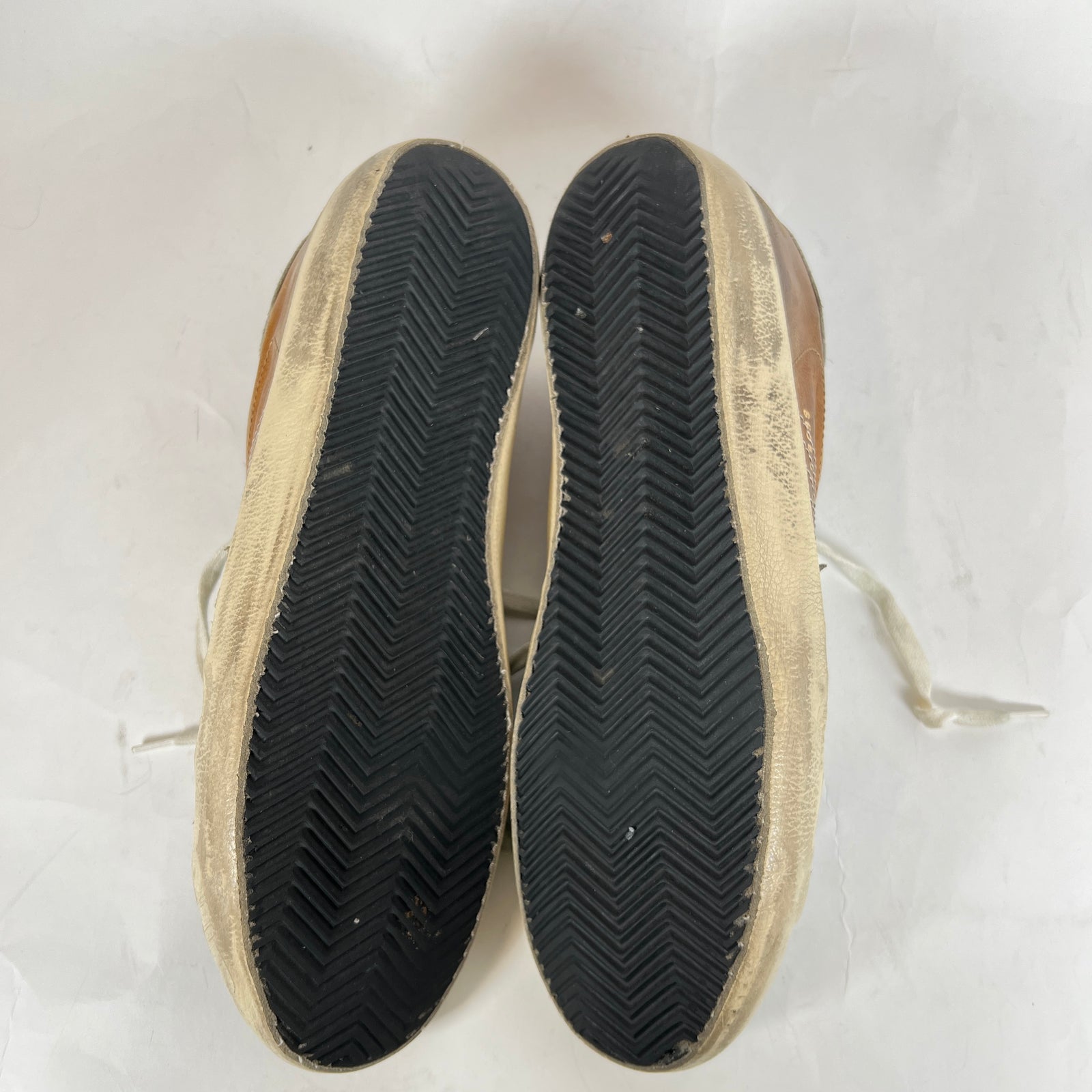 Golden Goose Green/Brown Superstar Sneaker Size 45