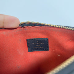 Louis Vuitton Black Lambskin Embossed Coussin BB Bag